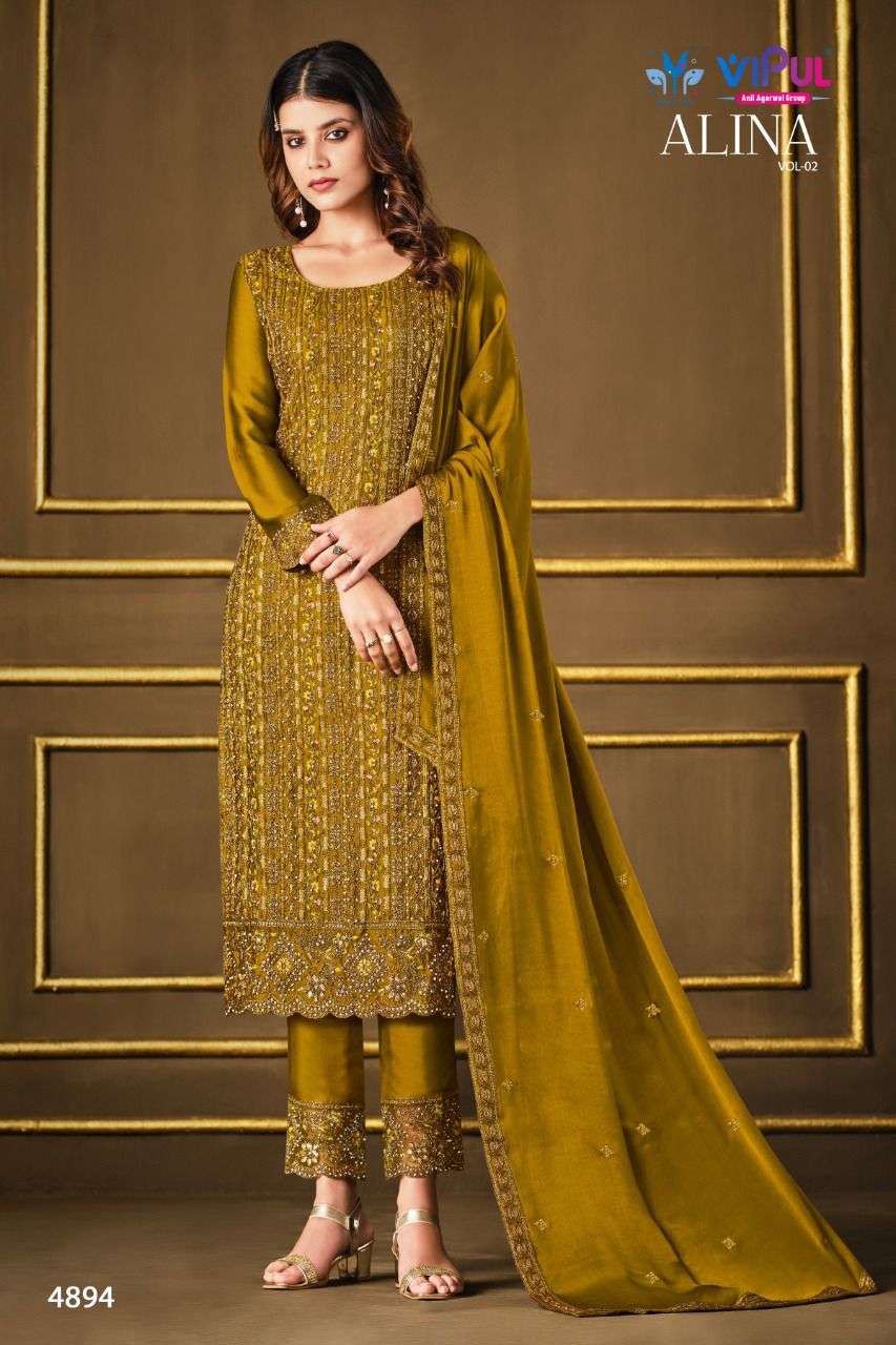 Alina Vol 2 By Vipul Designer Wholesale Online Salwar Suit Set