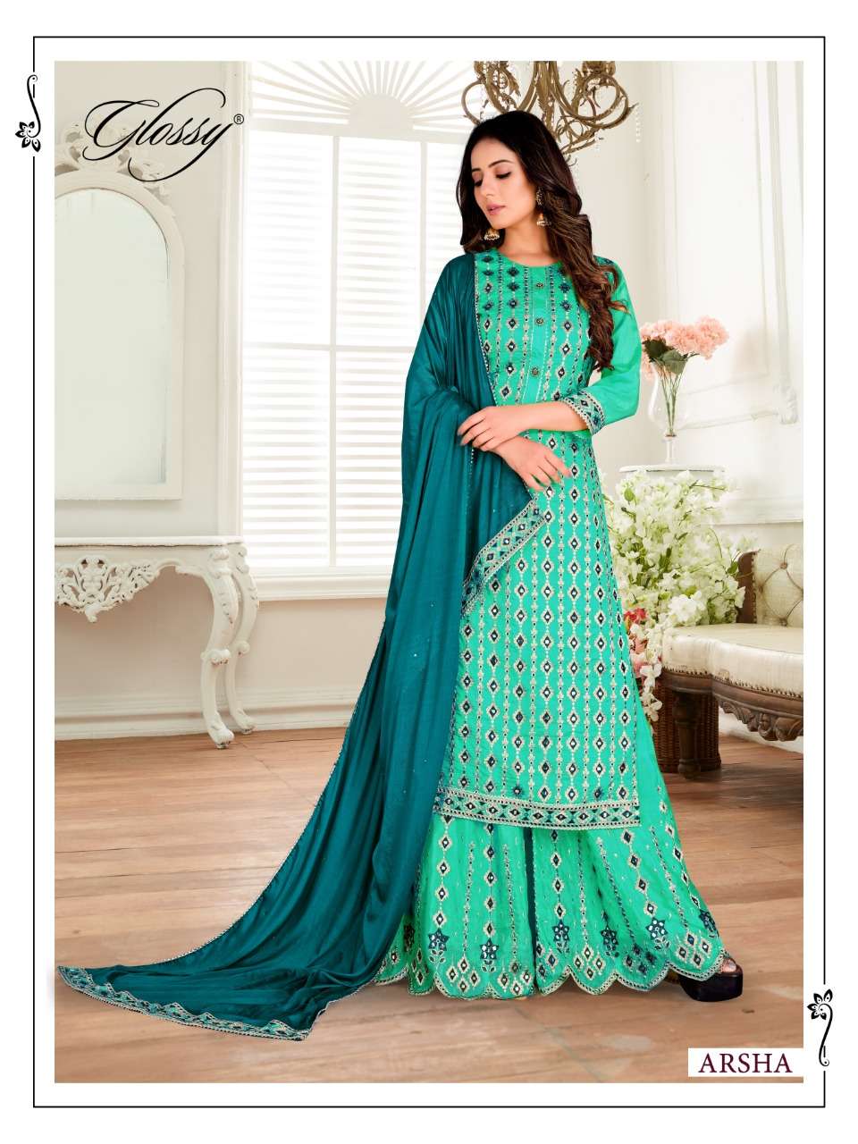 Arsha By Glossy Designer Wholesale Online Salwar Suit Set