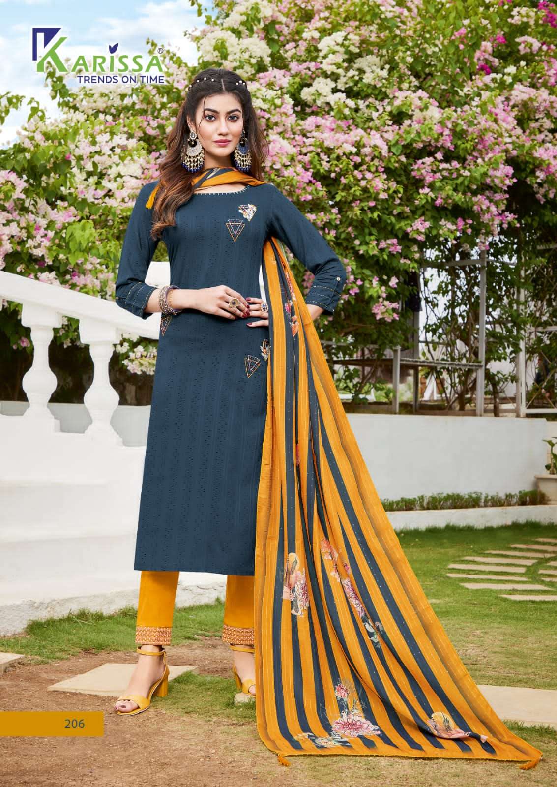 Bombay Beauty Vol 2 By Karissa Designer Wholesale Online Kurtis Pant Dupatta Set