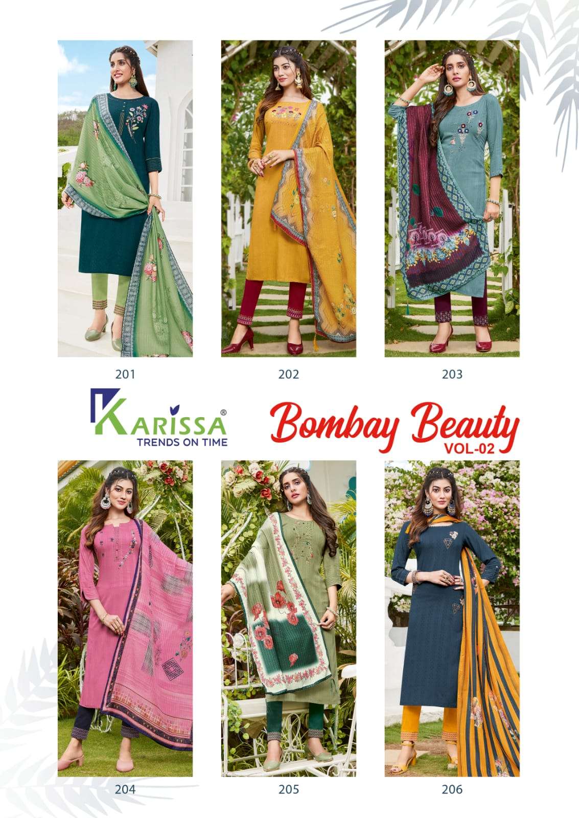 Bombay Beauty Vol 2 By Karissa Designer Wholesale Online Kurtis Pant Dupatta Set
