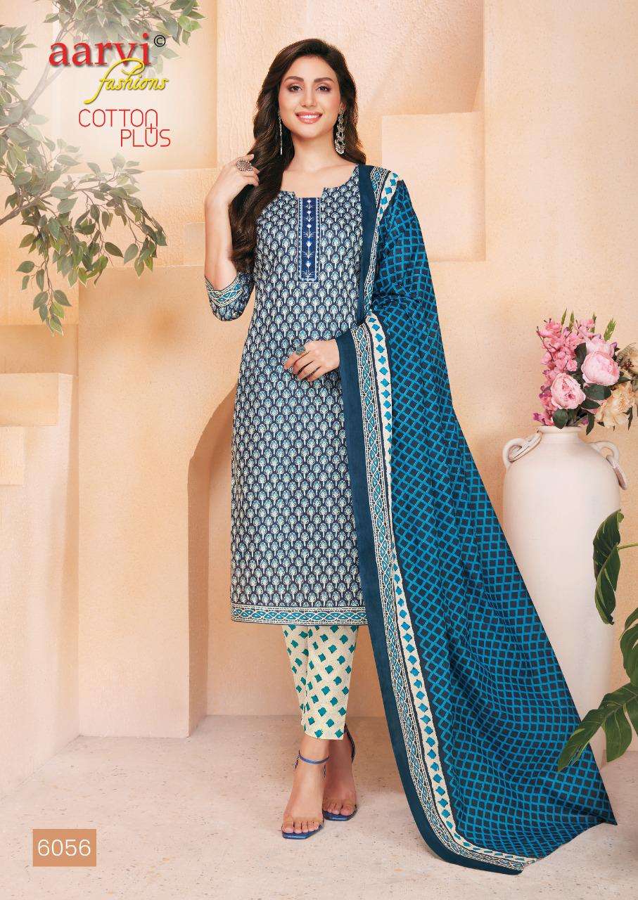 Cotton Plus By Aarvi Fashion Designer Wholesale Online Material Salwar Suit Set