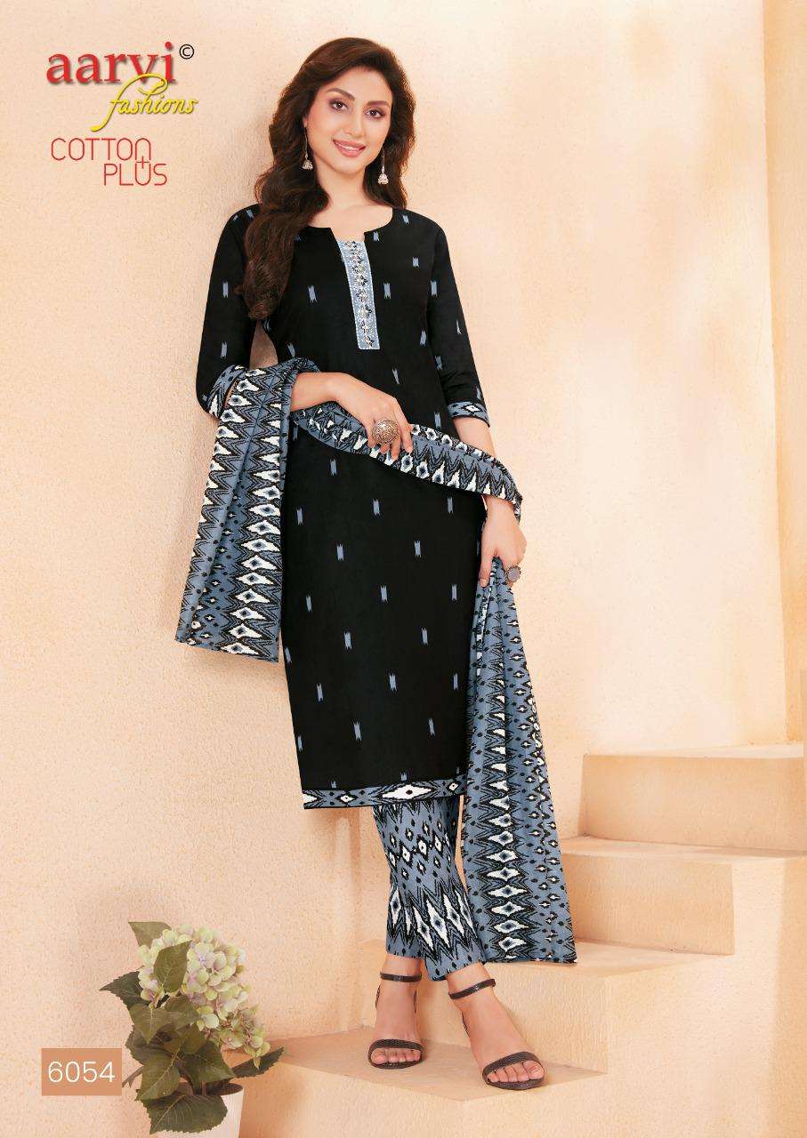 Cotton Plus By Aarvi Fashion Designer Wholesale Online Material Salwar Suit Set