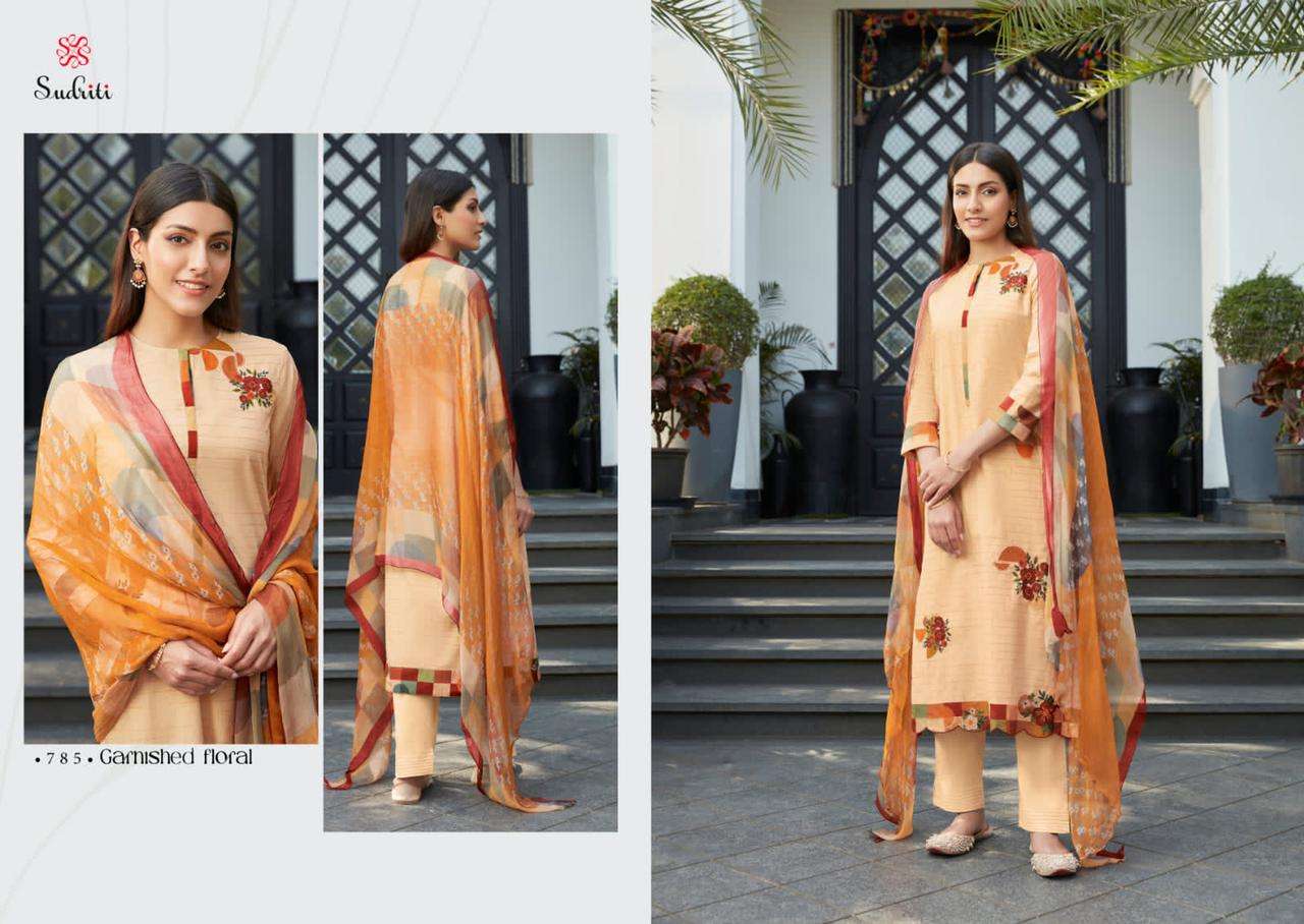 Garnished Floral By Sudriti Designer Wholesale Online Salwar Suit Set
