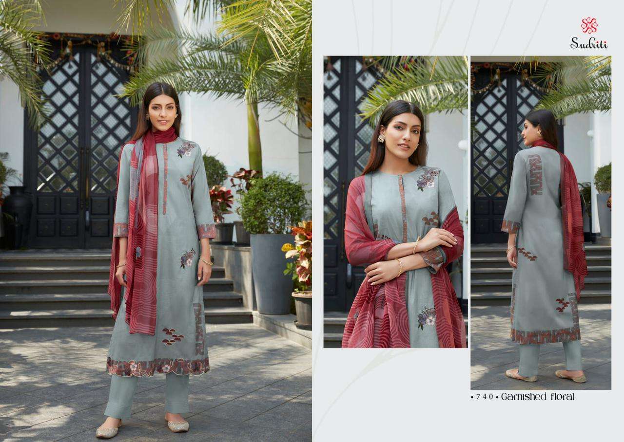 Garnished Floral By Sudriti Designer Wholesale Online Salwar Suit Set