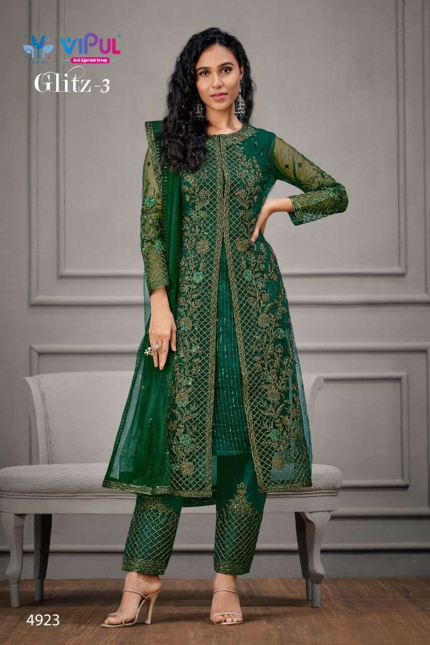 Glitz vol 3 By Vipul Designer Wholesale Online Salwar Suit Set