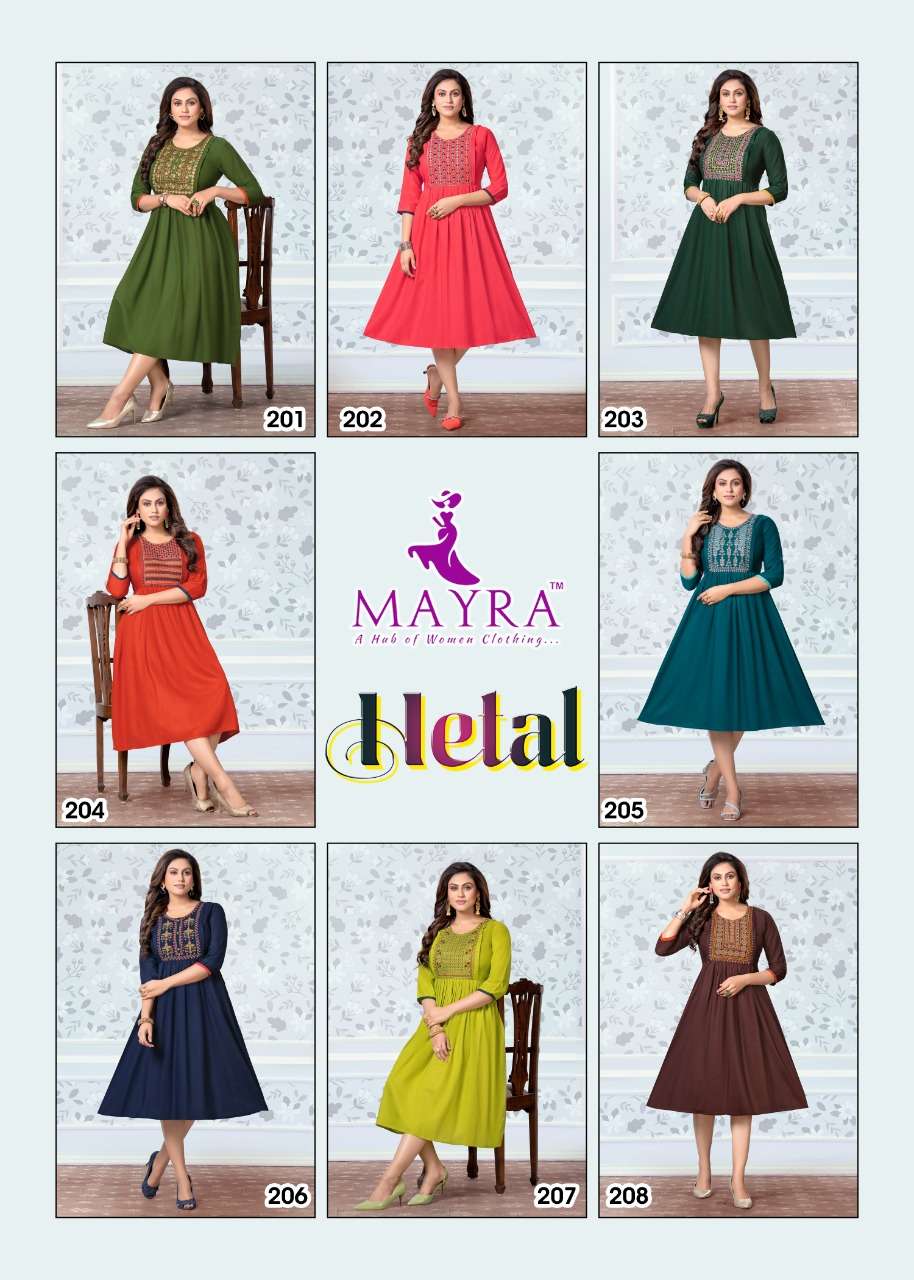 Hetal By Mayara Designer Wholesale Online Kuratis Set