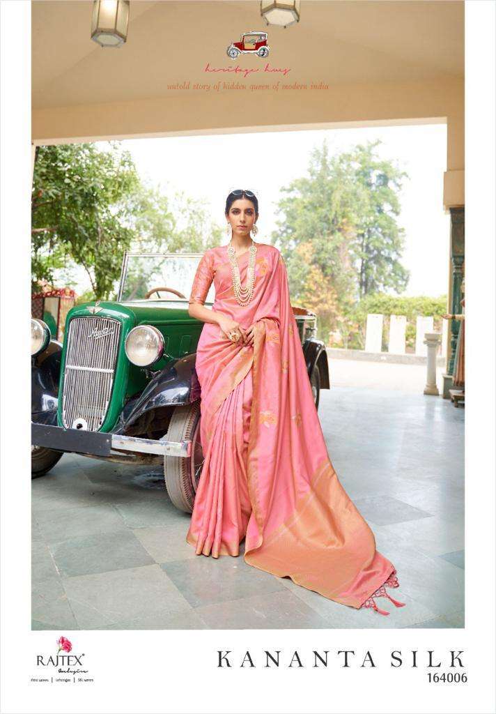 Kananta Silk By Raj Tex Designer Wholesale Online Sarees Set