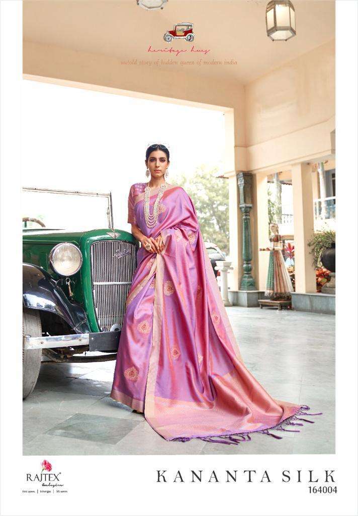 Kananta Silk By Raj Tex Designer Wholesale Online Sarees Set