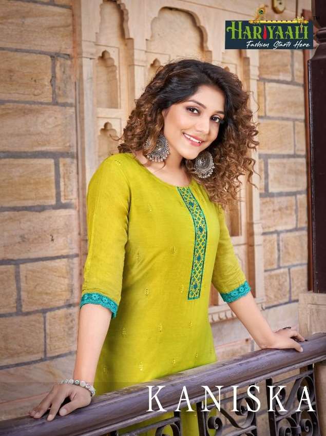 Kanishka By Hariyali Designer Wholesale Online Kurtis With Pant Set