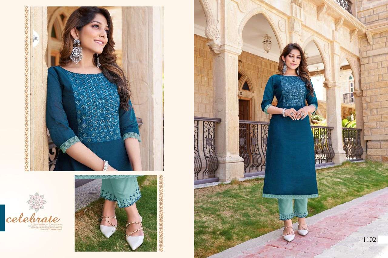 Kanishka By Hariyali Designer Wholesale Online Kurtis With Pant Set
