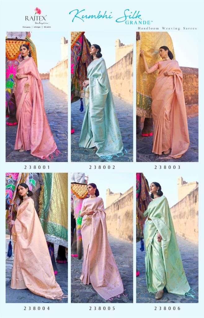 Kumbhi Silk By Raj Tex Designer Wholesale Online Sarees Set