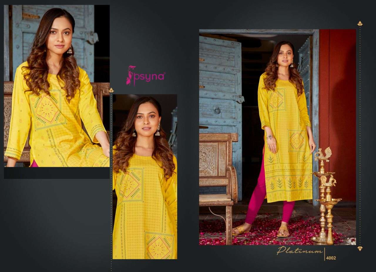 Platinum Vol 4 By Psyna Designer Wholesale Online Kuratis Set