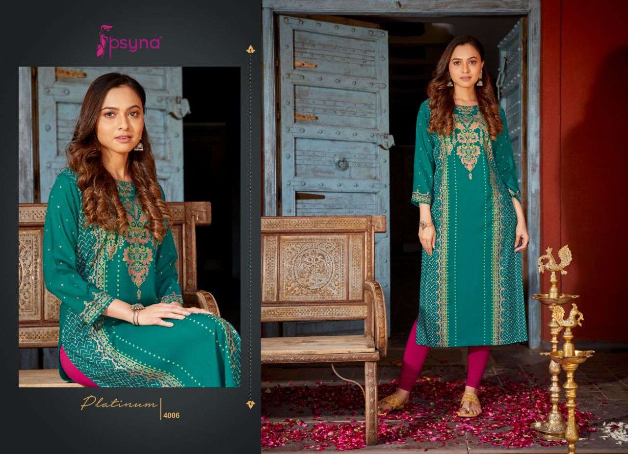 Platinum Vol 4 By Psyna Designer Wholesale Online Kuratis Set