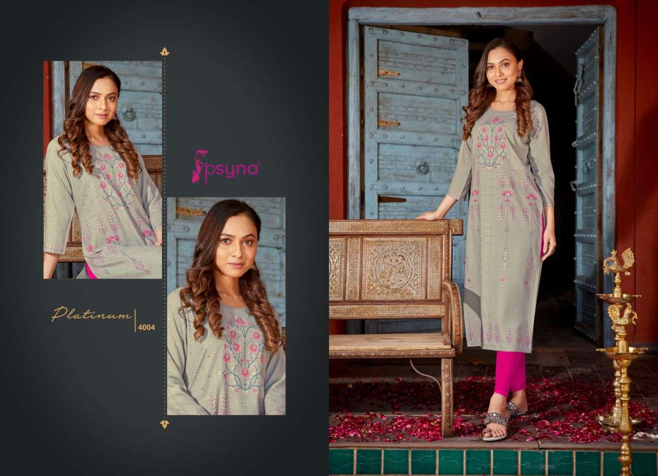 Platinum Vol 4 By Psyna Designer Wholesale Online Kuratis Set