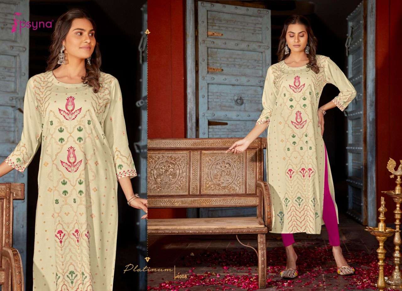 Platinum Vol 4 By Psyna Designer Wholesale Online Kuratis Set