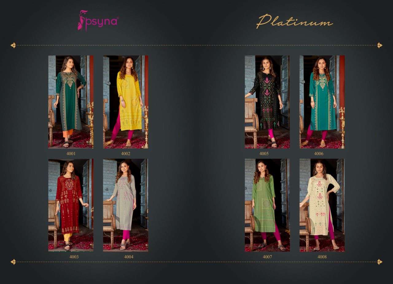 Platinum Vol 4 By Psyna Designer Wholesale Online Kuratis Set