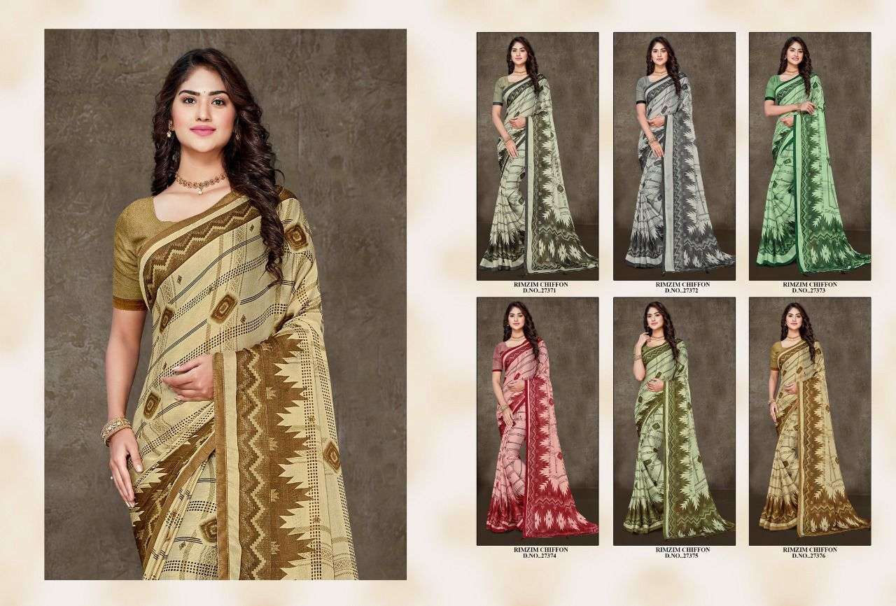 Rim Jim Chiffon By Mintorsi Designer Wholesale Online Sarees Set