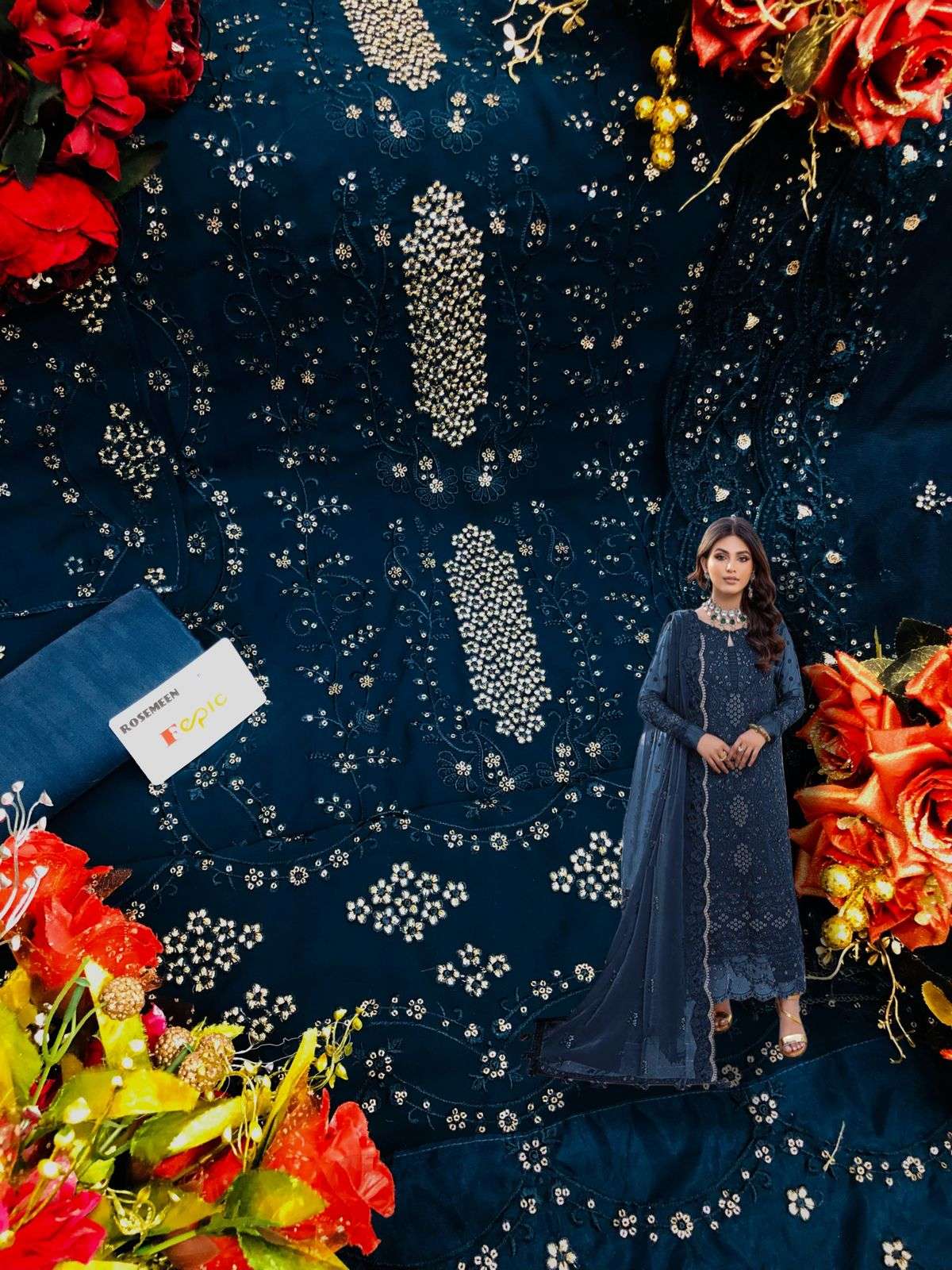 Rosemeen By Fepic Designer Wholesale Online Salwar Suit Set