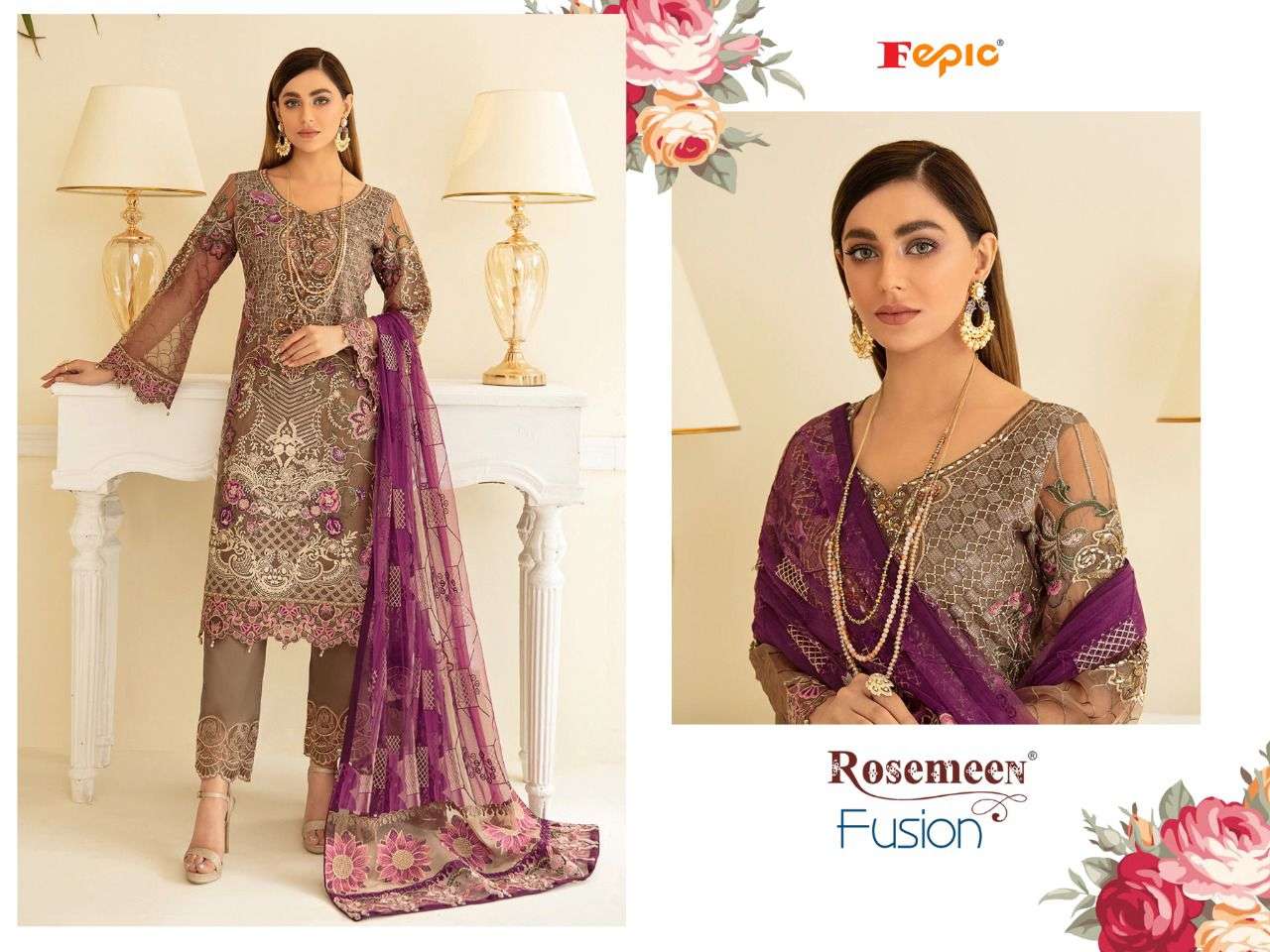 Rosemeen Fucion By Fepic Designer Wholesale Online Salwar Suit Set
