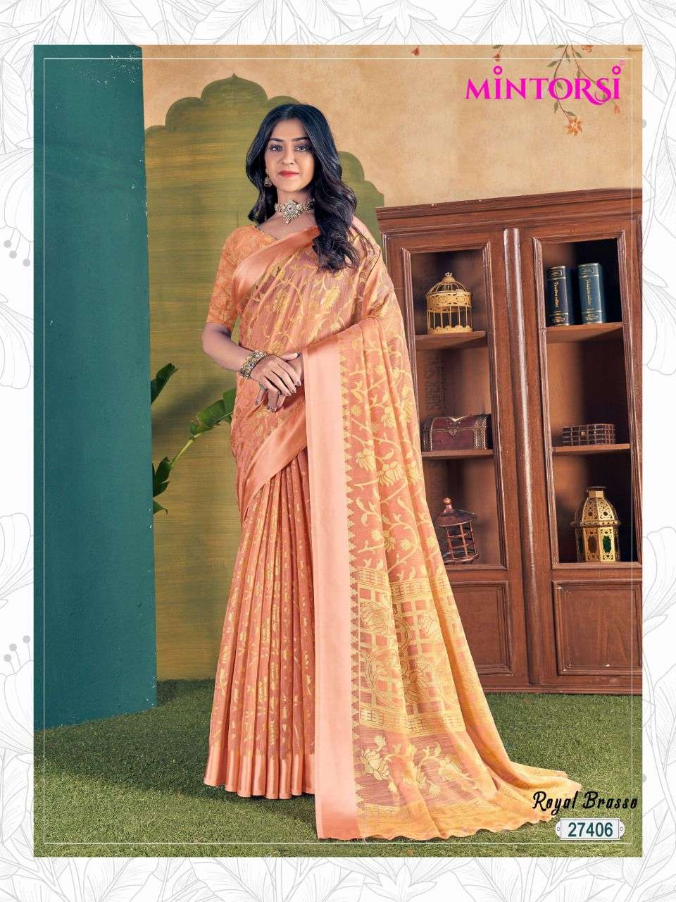 Royal Brasso By Mintorsi Designer Wholesale Online Sarees Set