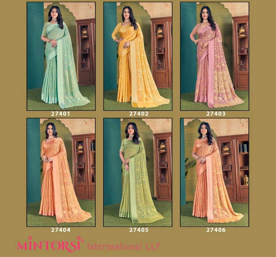 Royal Brasso By Mintorsi Designer Wholesale Online Sarees Set