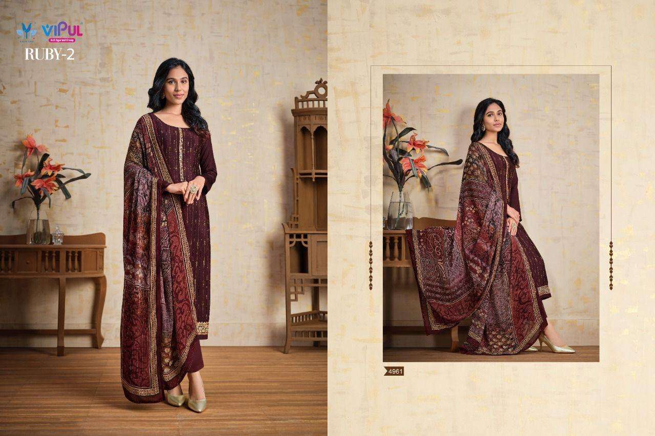 Ruby Vol 2 By Vipul Designer Wholesale Online Salwar Suit Set