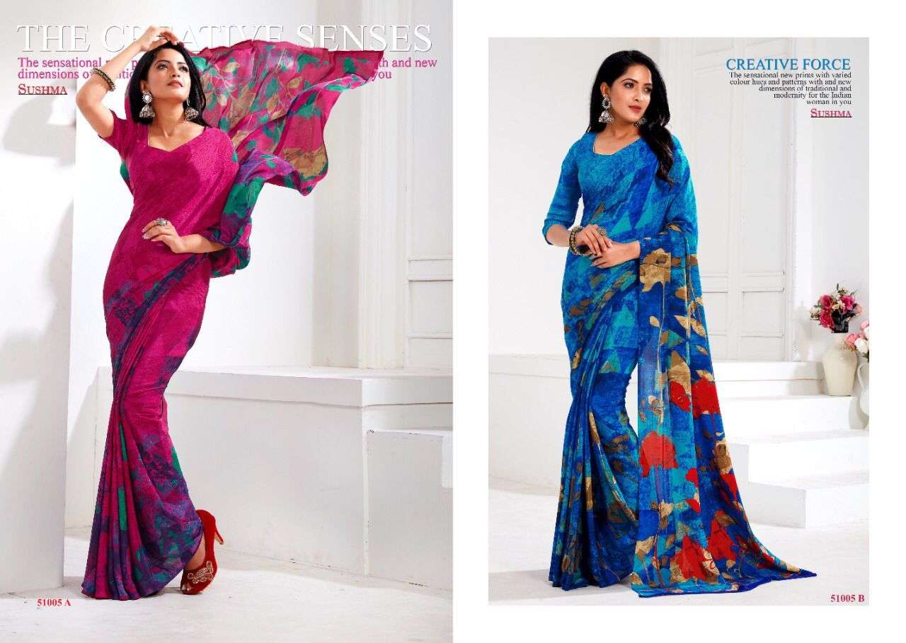 The Creative Senses By Sushma Designer Wholesale Online Sarees Set