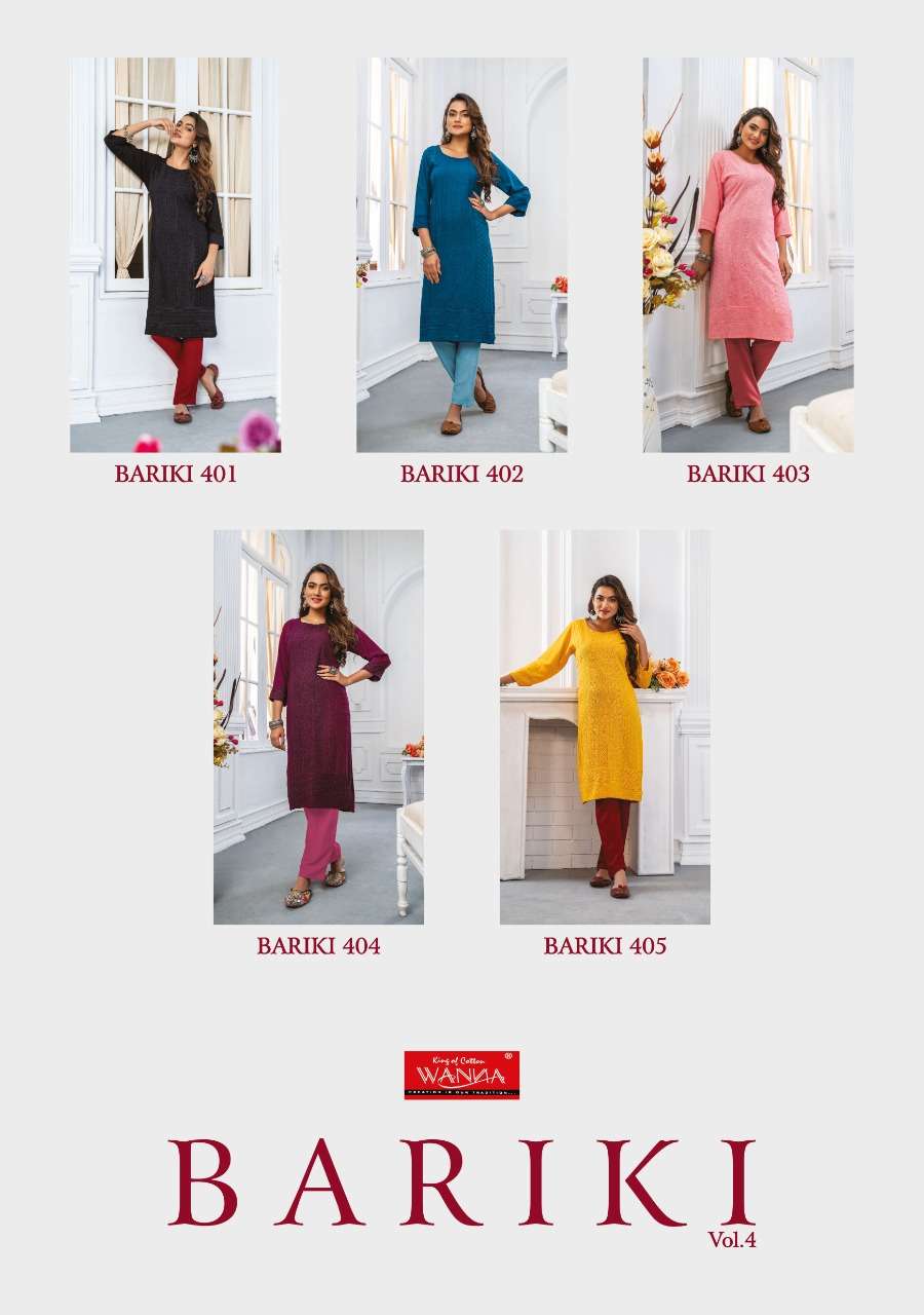 Bariki 4 By Wanna Designer Wholesale Online Kurtis Set