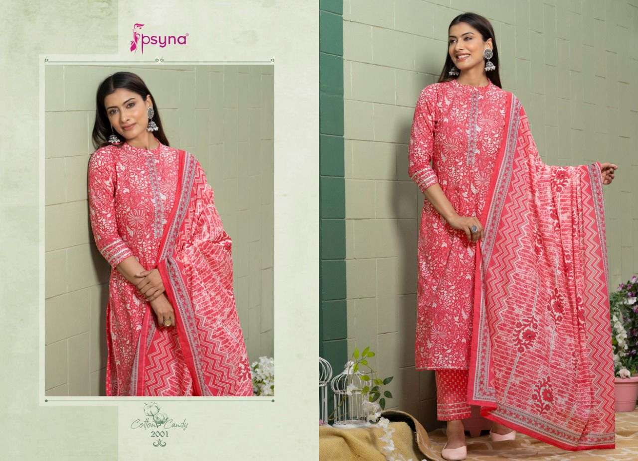 Cotton Candy 2 By Psyna Designer Wholesale Online Kurtis Pant Dupatta Set