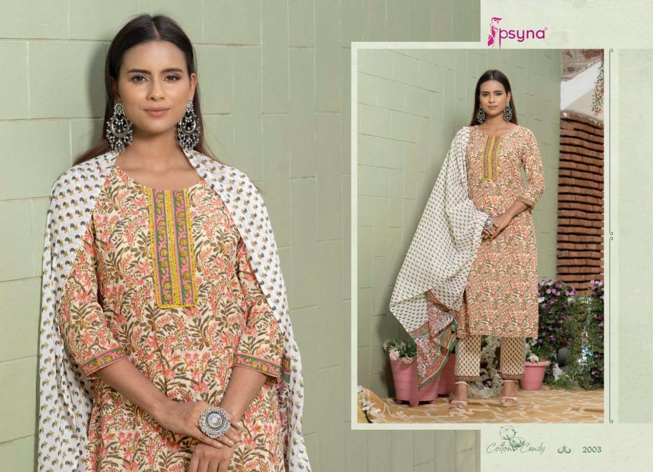 Cotton Candy 2 By Psyna Designer Wholesale Online Kurtis Pant Dupatta Set