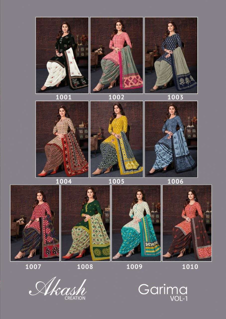 Garima By Akash Creation Designer Wholesale Online Salwar Suit Set