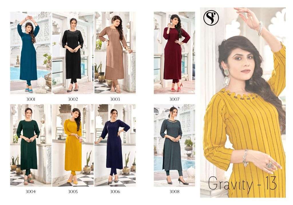 Gravity Vol 13 By Sweety Fashion Designer Wholesale Online Kurtis Set