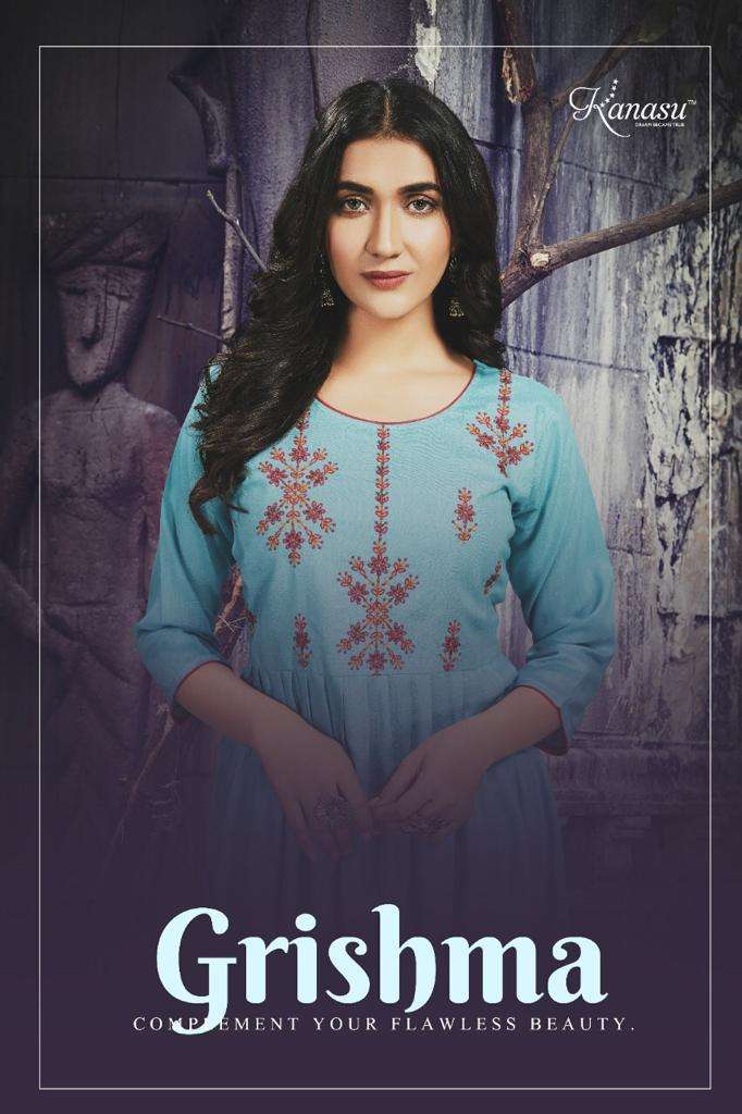 Grishma By Kanasu Designer Wholesale Online Kurtis Set