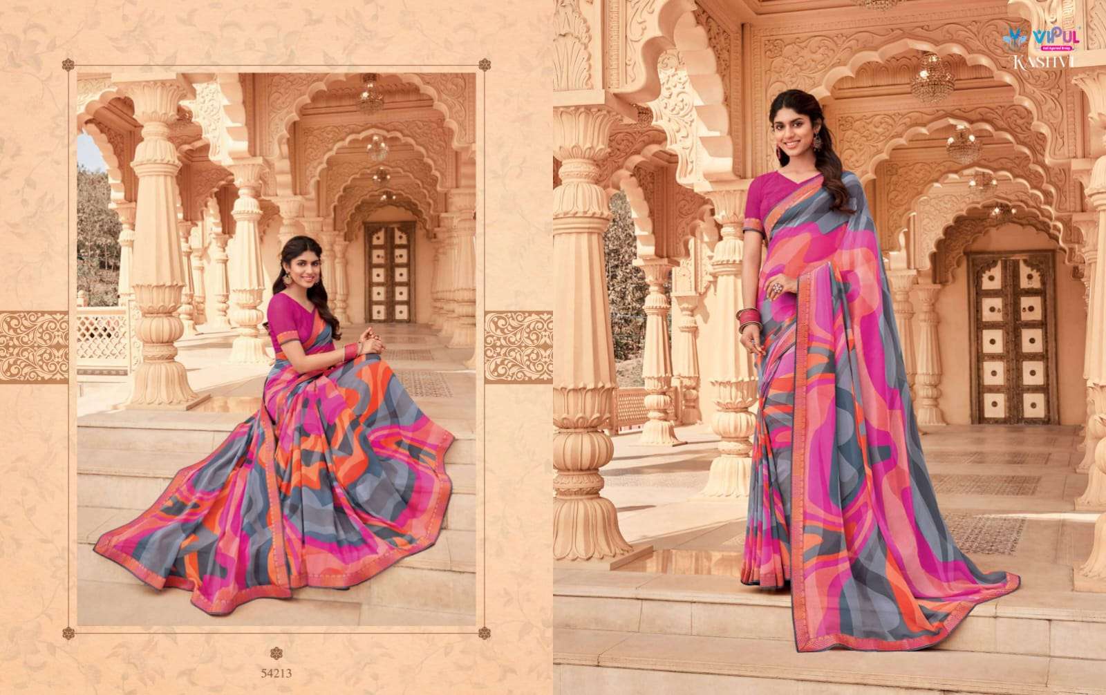 Kashvi By Vipul Designer Wholesale Online Sarees Set