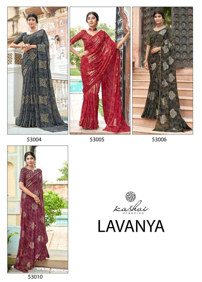 Lavnya By Kashvi Creation Designer Wholesale Online Sarees Set