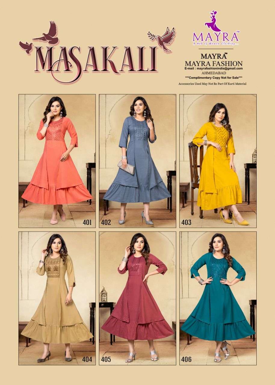 Maskali By Mayra Designer Wholesale Online Kurtis Set
