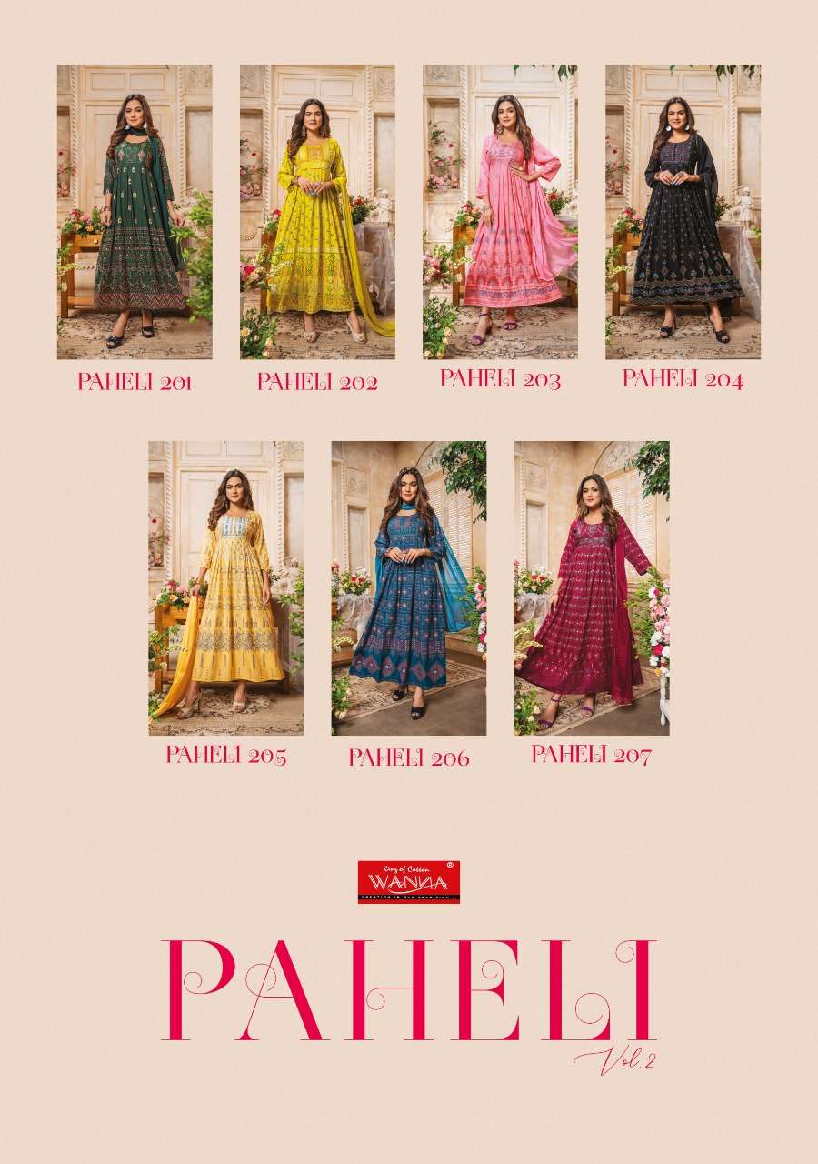 Paheli 2 By Wanna®️ Designer Wholesale Online Kurtis With Dupatta Set