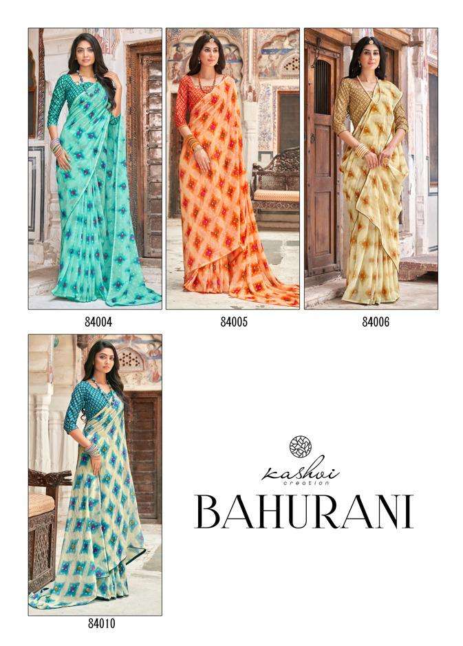 Bahurani By Kashvi Creation Designer Wholesale Online Sarees Set