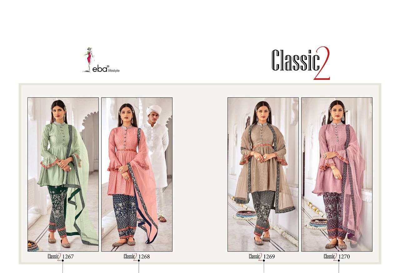 Classic - 2 By Eba Lifestyle Designer Wholesale Online Salwar Suit Set