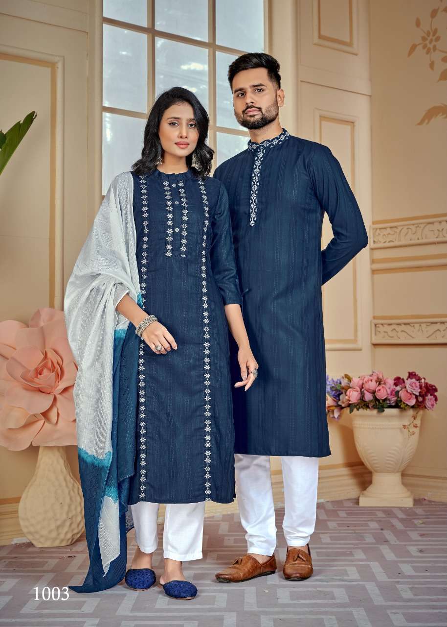Couple Goals By Banwery Fashion Designer Wholesale Online Kurtis Pant Dupatta Set