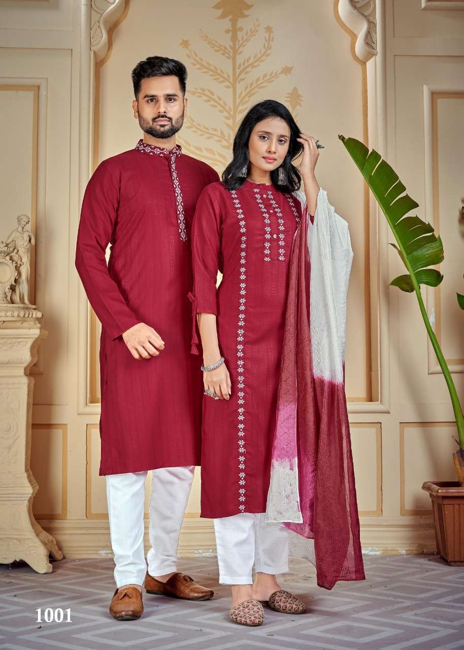 Couple Goals By Banwery Fashion Designer Wholesale Online Kurtis Pant Dupatta Set