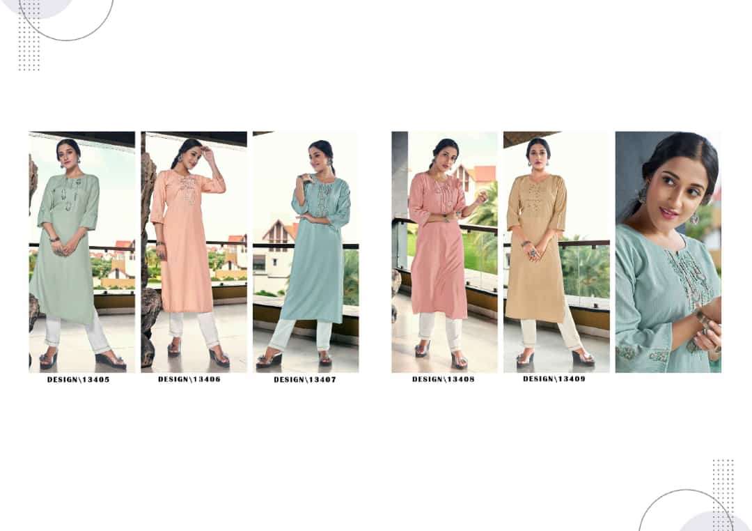 Daikin By Kalaroop Designer Wholesale Online Kurtis Set