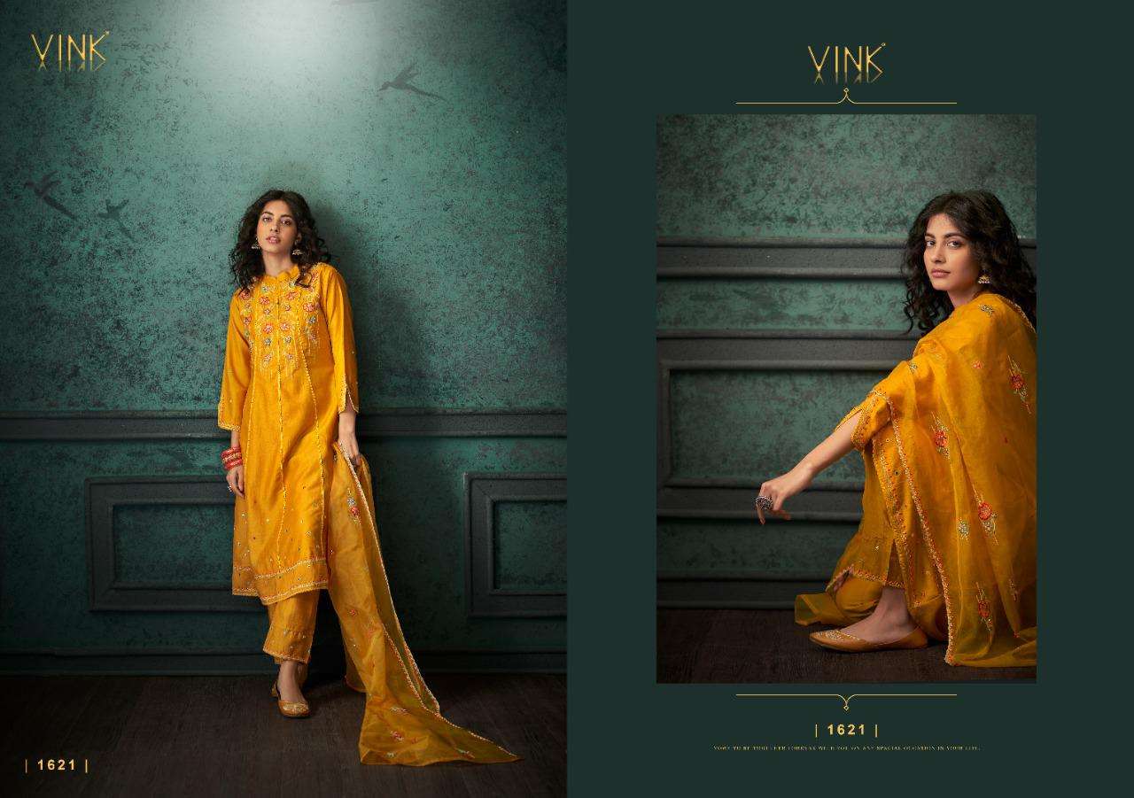 Festive Edit By Vink Designer Wholesale Online Kurtis Pant Dupatta Set