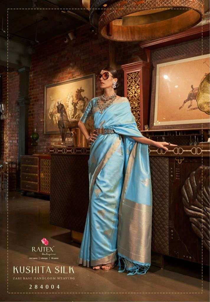 Kushita Silk By Raj tex Designer Wholesale Online Sarees Set