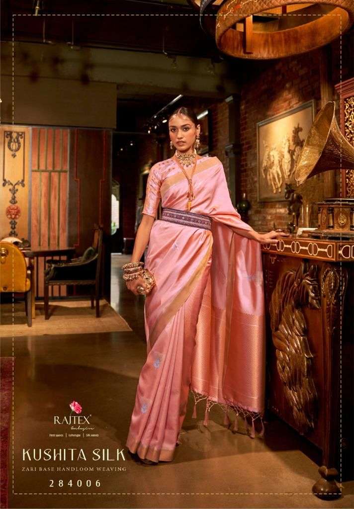 Kushita Silk By Raj tex Designer Wholesale Online Sarees Set