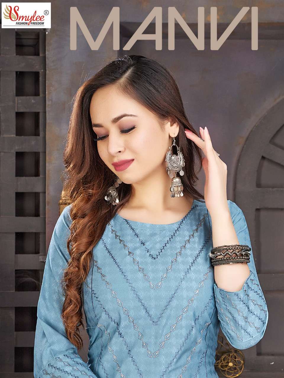 Manvi By Smylee Designer Wholesale Online Kurtis Set