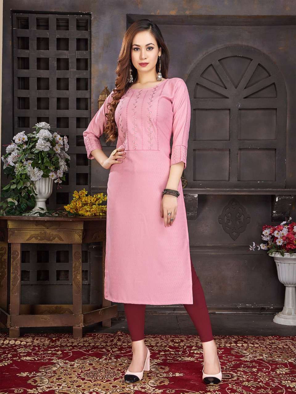 Manvi By Smylee Designer Wholesale Online Kurtis Set