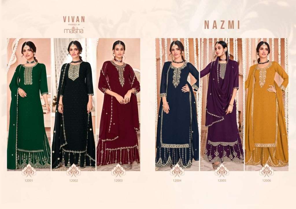 Nazmi By Maisha Designer Wholesale Online Salwar Suit Set