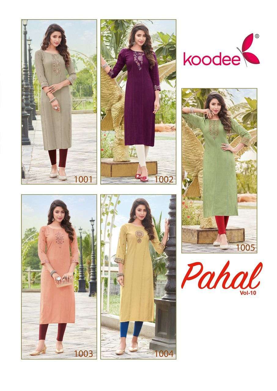 Pahal-10 By Koodee Designer Wholesale Online Kurtis Set