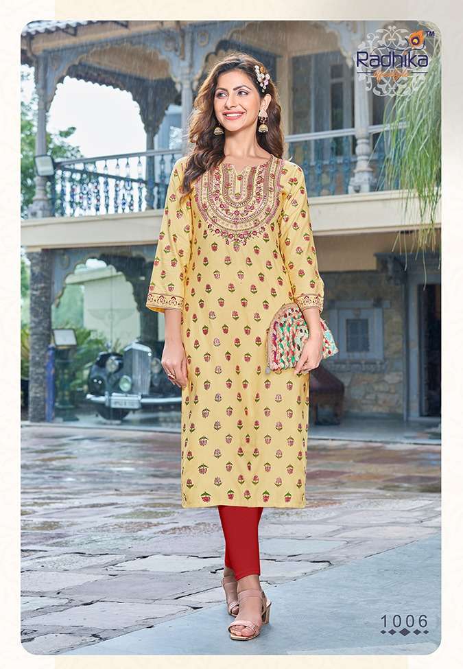 Princess Vol 1 By Radhika lifestyle Designer Wholesale Online Kurtis Set